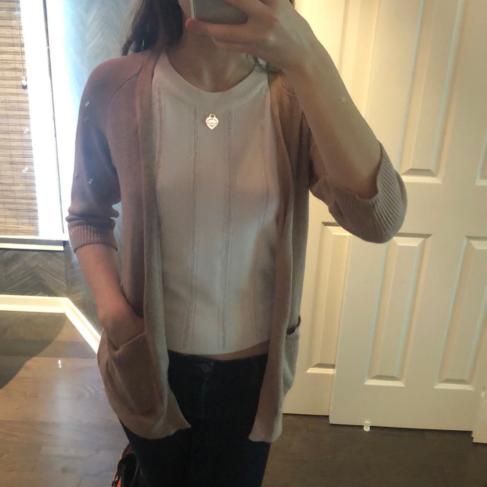 Gap dusty rose cardigan